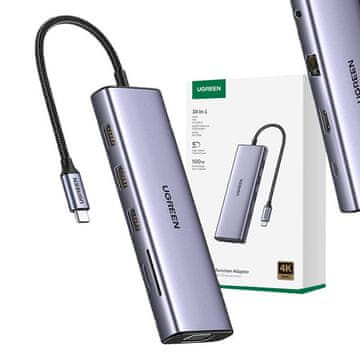 Ugreen Adapter Hub Usb 10U1 Za Macbook Prijenosno Računalo Hdmi Vga Rj45 Sd Tf Aux 35Mm