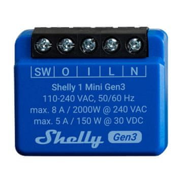 Shelly Shelly 1 Mini Gen3 kontroler, WiFi/Bluetooth