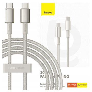 BASEUS Usb-C Na Usb-C Kabel 100W 2M Za Brzo Punjenje Prijenosnog Telefona
