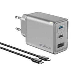 EcoFlow Značajna EcoFlow GaN RAPID punjača 65W za brže punjenje s 3 USB porta