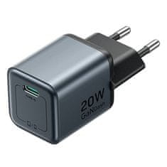 Vention Vention 20W GaN USB-C punjač s Lightning kablom 1m (Sivi) - brzo i sigurno punjenje
