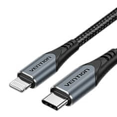 Vention Vention 20W GaN USB-C punjač s Lightning kablom 1m (Sivi) - brzo i sigurno punjenje