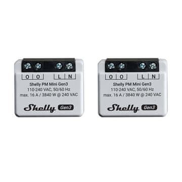 Shelly Shelly PM Mini Gen3 mjerač potrošnje, 2 komada, WiFi/Bluetooth
