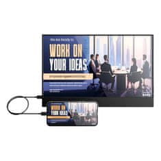Blitzwolf Prijenosni monitor 14" PCM3-AIR Blitzwolf USB-C HDR FHD 1080p - visoka kvaliteta za rad i igru