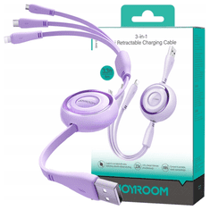 INNA Joyroom Kabel 3U1 Usb Na Usb-C Za Lightning Micro Usb 3.5A Za Slušalice 1M