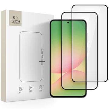 Tech-protect KALJENO STAKLO GLASS FIT+ PAKIRANJE OD 2 FUTROLE ZA GALAXY A36 / A56 5G CRNE