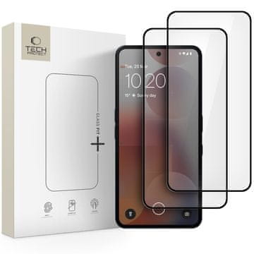 Tech-protect Kaljeno staklo tech-protect glass fit+ 2-pack nothing phone 3a / 3a pro, crno