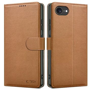 Tech-protect TECH-PROTECT WALLET IPHONE 16E smeđi