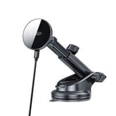 Tech-protect TECH-PROTECT MM15W-V10 magnetički nosač za auto za upravljač i ventilaciju s bežičnim punjačem 15W, crni