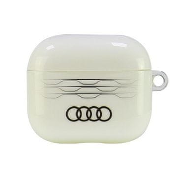 Audi Futrola za AirPods 3 IML s geometrijskim uzorkom, bijela