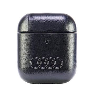 Audi Audi Leather Big Logo maskica za AirPods 1/2, crna AU-AP-GT/D3-BK