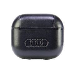 Audi AirPods 3 kožna futrola s velikim logotipom, crna