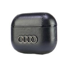 Audi AirPods 3 kožna futrola s velikim logotipom, crna