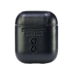 Audi AirPods 1 kožna futrola s velikim logotipom, crna