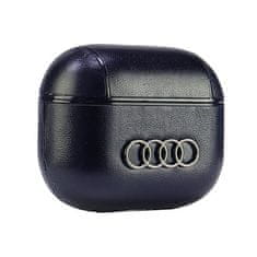 Audi AirPods 3 kožna futrola s velikim logotipom, crna
