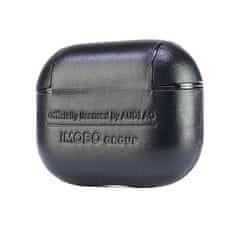 Audi AirPods 3 kožna futrola s velikim logotipom, crna