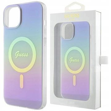 Guess Guess Tvrda Futrola Za Iphone 15 Plus 14 Plus 6.7 Za Magsafe Iml Iridescent