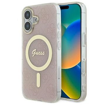 Guess Guess Iml Tvrda Futrola Za Iphone 16 Plus 6.7 Za Magsafe 4G Ružičasta