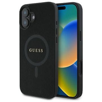 Guess Guess Tvrda Futrola Za Iphone 16 6.1 Za Magsafe Saffiano Klasični Logo