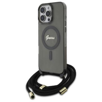 Guess Guess Tvrda Futrola S Trakom I Uzicom Za Magsafe Za Iphone 16 Pro 6.3
