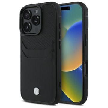 Bmw Bmw Tvrda Futrola Od Kože S Utorom Za Kartice Za Iphone 16 Pro Max 6.9 Elegantna