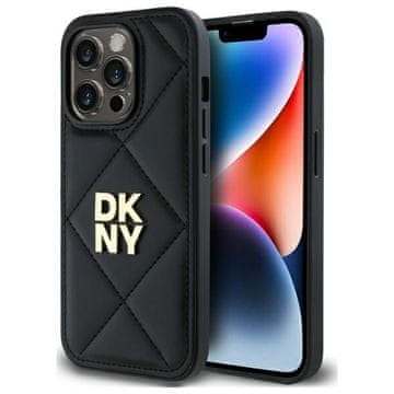 DKNY Futrola za iPhone 14 Pro Max Quilted Stack Logo crna
