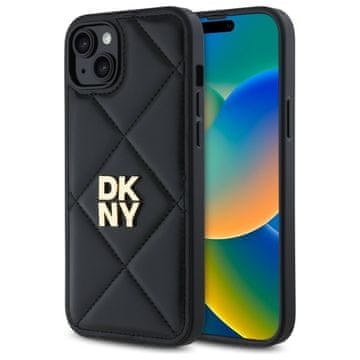 DKNY Dkny Futrola Za Iphone 15 Plus 6.7 Prošivana Stack Logo Crna Verzija