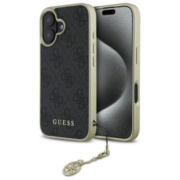 Guess Guess Tvrda Futrola Za Iphone 16 Plus 6.7'' S Privjesima Kolekcija Crna