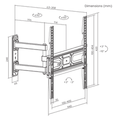 S-box Zidni stalak PLB-3644-2