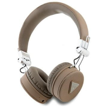 Guess ENC Grained Classic smeđe Bluetooth slušalice na uho