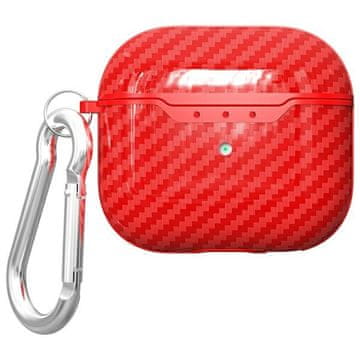 BE karbonsko crvena futrola za AirPods 4
