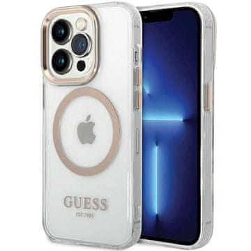 Guess Guess Tvrda Futrola Za Iphone 15 14 13 S Metalnim Okvirom Za Magsafe