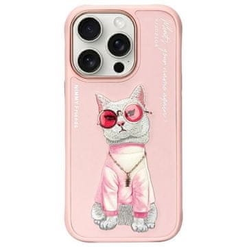 M&M Futrola za iPhone 16 Pro Max Glasses Cool Cat roza