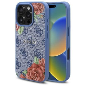 Guess Guess Futrola Za Iphone 16 Pro 6.3 Za Magsafe Tvrda Futrola S Cvijećnim Otiskom