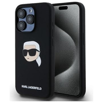 Karl Lagerfeld Karl Lagerfeld Magnetska Futrola Za Iphone 15 Pro Silikonska Futrola S Otiskom Glave Karl