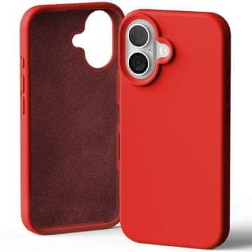 Mercury Silikonska maskica za iPhone 16 crvena