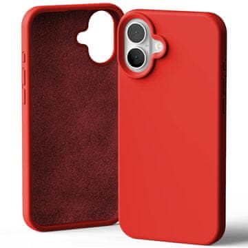 Mercury Silikonska maskica za iPhone 16 Plus crvena