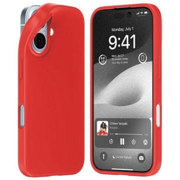 Mercury Mekana maskica za iPhone 16 crvena