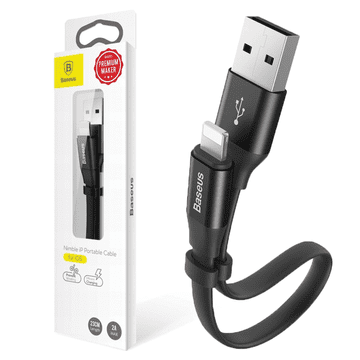 BASEUS NIMBLE LIGHTNING KABEL 23 CM SIVI