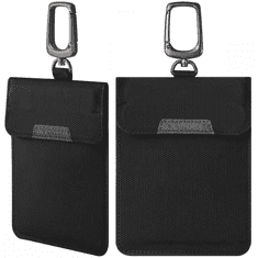 Spigen Spigen faraday pouch za ključeve, rfid signal blocker, crna