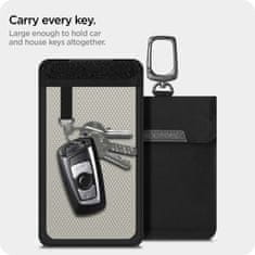 Spigen Spigen faraday pouch za ključeve, rfid signal blocker, crna