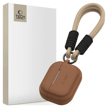 Tech-protect TECH-PROTECT silikonski remen za Apple AirPods Pro 1/2, čokoladno smeđa