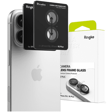 RINGKE Zaštitni okvir za kameru Ringke camera frame protector 2-pack iPhone 16 / 16 plus, crni