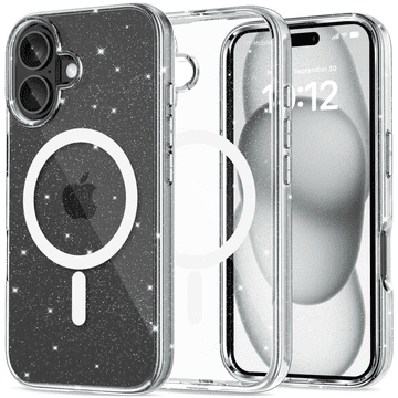 Tech-protect Tech-protect FlexAir Hybrid MagSafe za iPhone 16, svjetlucavi