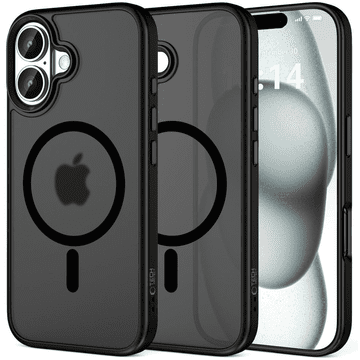 Tech-protect Futrola za MagSafe za iPhone 16, mat crna, elegantna zaštita
