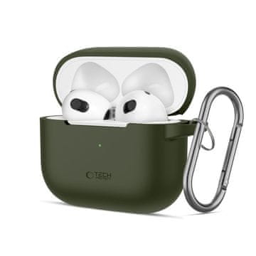 Tech-protect TECH-PROTECT silikonska kuka za Apple AirPods 3, maslinasto zelena
