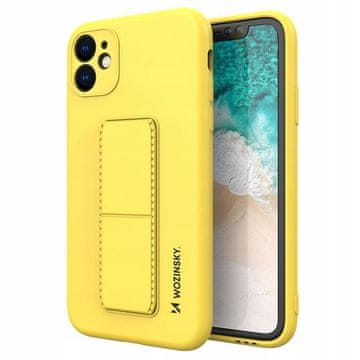 WOZINSKY Silikonska maskica s postoljem za Samsung Galaxy A32 5G, žuta