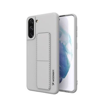 WOZINSKY Wozinsky Kickstand Case silikonska maska s postoljem za Samsung Galaxy S21+ 5G, siva