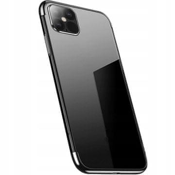 HURTEL Clear Color prozirna maskica s metalnim okvirom za Samsung Galaxy A33 5G, crna
