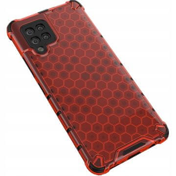 HURTEL Tvrdo masko s gel okvirom za Samsung Galaxy A42 5G, crveno